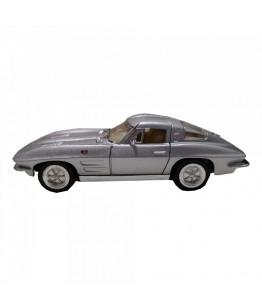 Masinuta Corvette Sting Ray (1963), GoKi, gri, die-cast, 13 cm